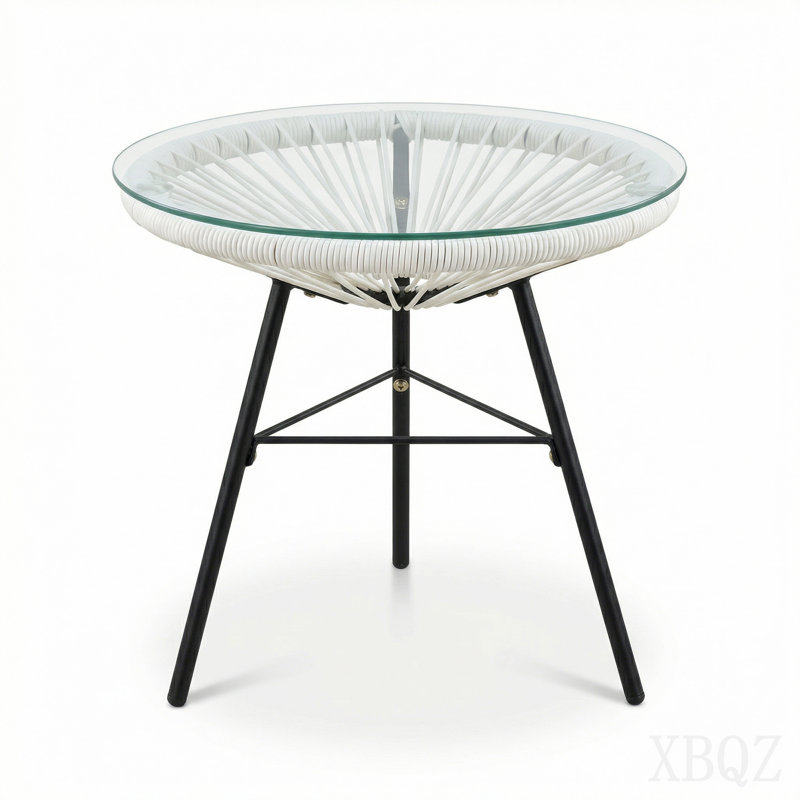 Table d'appoint en osier synthétique Nusa