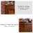 Brown Solid Wood Electric Fireplace-971489354