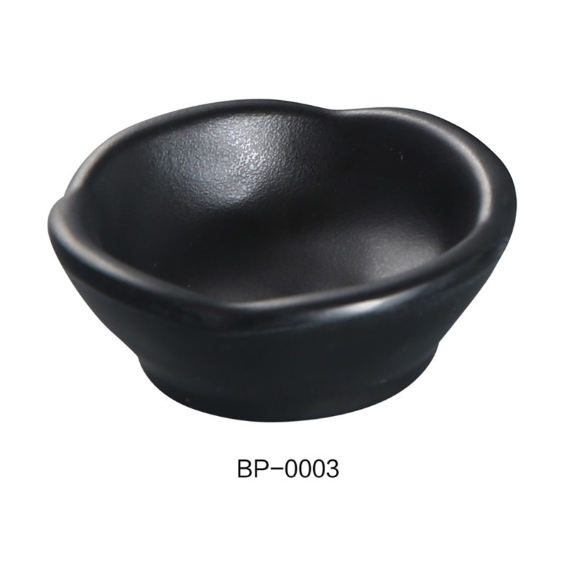 Yanco Black Pearl Melamine Condiment Server