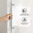 50-54 In. W X 74 In. H Single Sliding Frameless Anti-Collision System Shower Door With 1/4 In. Clear Glass-121564034
