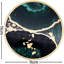 Acrylic Round 4 Piece Coaster Set With Holder