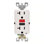 Leviton SmartlockPro 20 Amp 125 Volt Duplex Watthite GFCI Outlet 5-20R 1 Pack