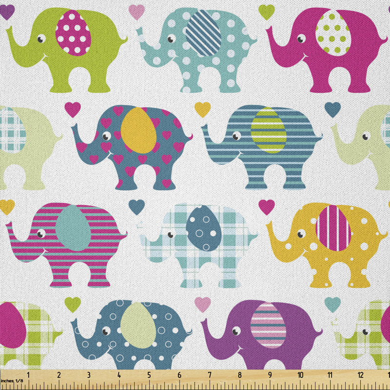 Datrell Polka Dots Hearts and Stripes Multi-Purpose Fabric