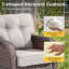 Ensemble de fauteuils coulissants et pivotants à haut dossier en T Harbor avec ensemble de 5 pouces pour patio et balcon-1865438650