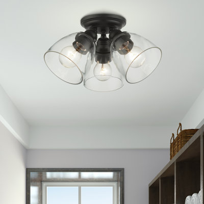 Plafonnier encastré 3 lumières 14,25 po Bargas