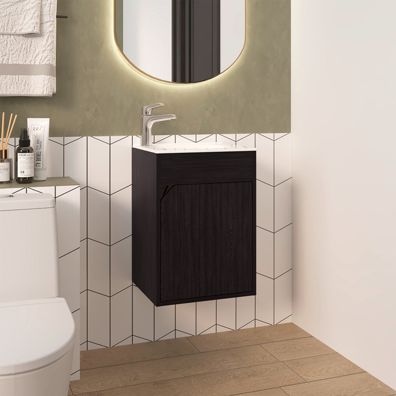 Évier de meuble-lavabo, Noir