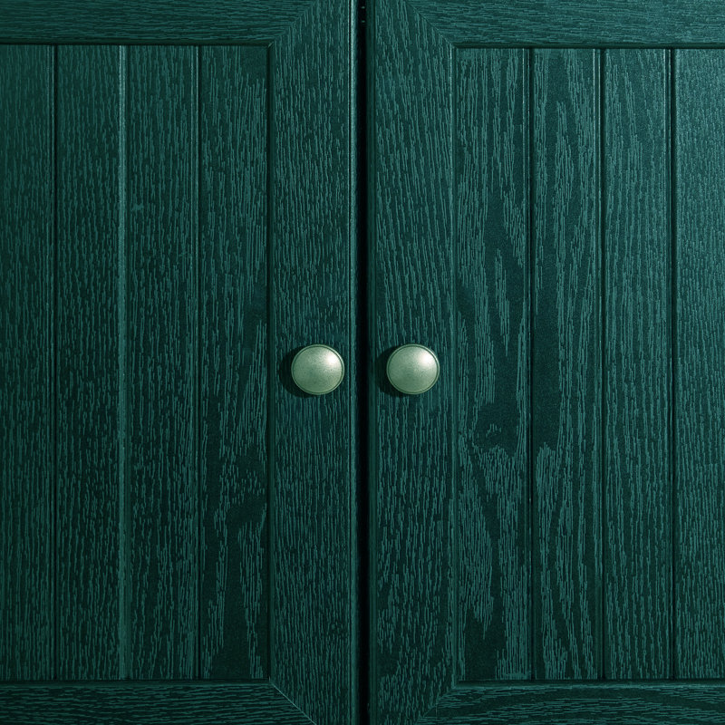 Armoire de rangement en coin 72 ", Vert