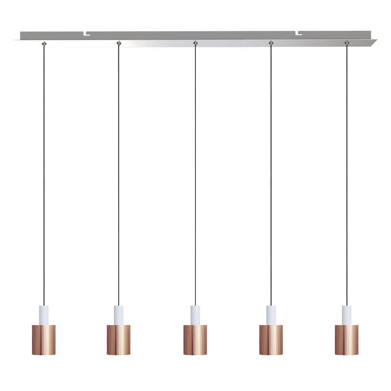Essoura 5 - Light Kitchen Island Pendant, White/Copper