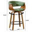 Tabourets de comptoir pivotants modernes de 26 po, îlot de cuisine en bois avec repose-pieds-132491736-132491734