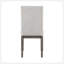 Ensemble 2 pièces de chaises de salle à manger avec siège et dossier rembourrés en tissu beige