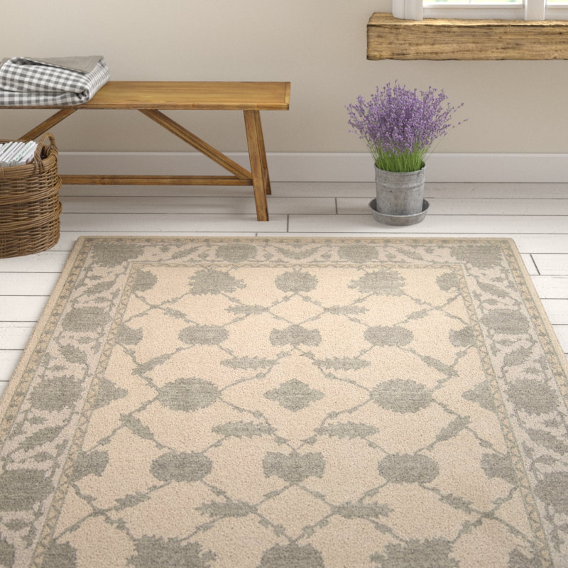Tapis parchemin area Deeksha, Rectangle 3 pi 9 po x 5 pi 9 po