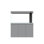 Grand réservoir à poissons 47,24 po à filtre vertical en alliage d'aluminium gris