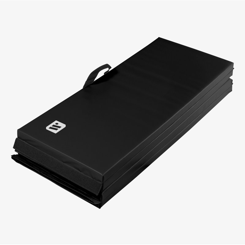 Tapis d'exercice en vinyle ECO, H 72 po x l 48 po x P 2 po, Noir