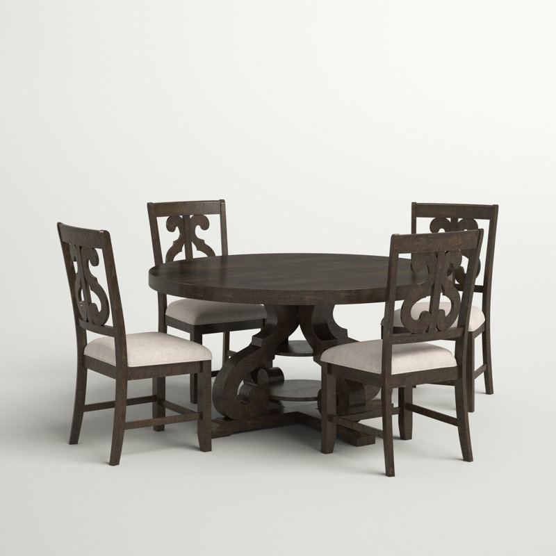 Ensemble de salle à manger Anosha, 5 pièces: table, 4 chaises