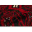 Tapis décoratif en laine rouge foncé noué à la main de conception unique 5 pi x 9 pi 10 po noué à la main new age