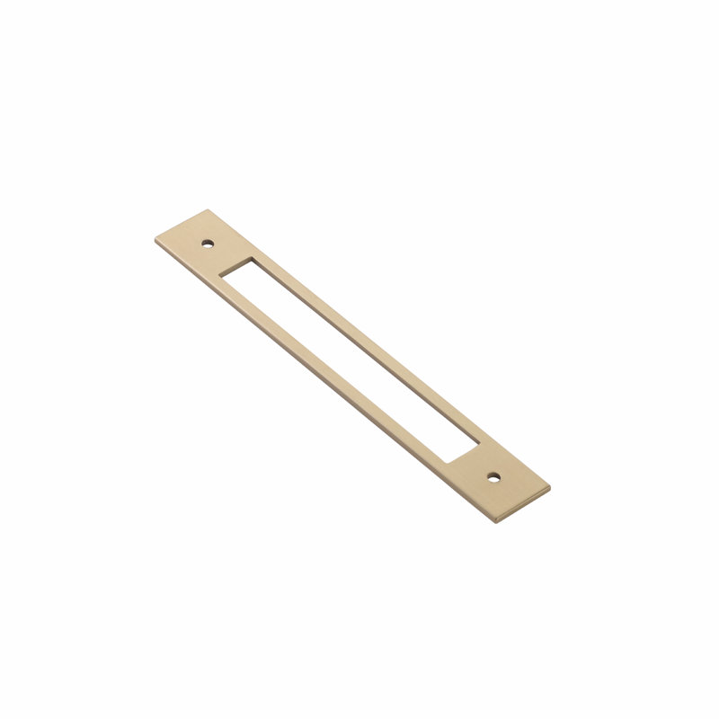 Emtek Modern Backplate Backplate for Cabinet/Drawer Pull 8", 7.25" H x 1" W, Satin Brass