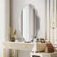 Oval Bathroom Mirror, Aluminium Frame Vanity Mirror with 4mm HD Shatterproof Glass, Wall Mounted Portrait or Landscape-2124695800-2124695806