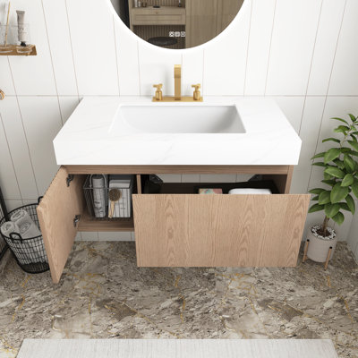 Meuble-lavabo Heidelberg Woodgrain