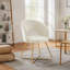 Fauteuil demi-tonneau en velours-87082133
