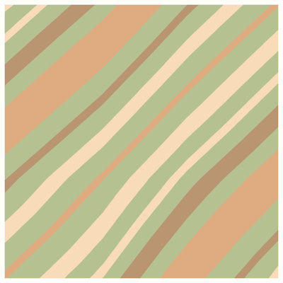 Housses de couette beige à rayures diagonales brunes