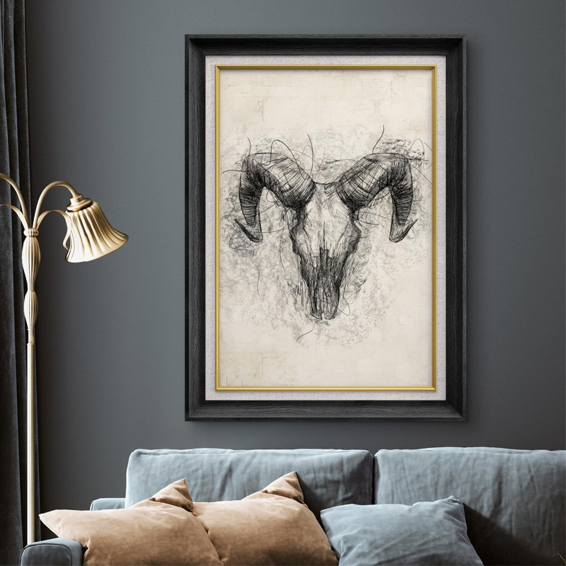 Ram, crâne, squelette, portrait, animaux, désert, Noir