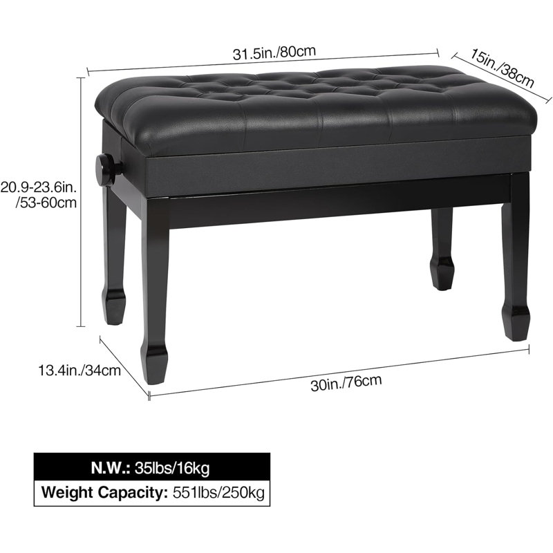 Jamarco Faux Leather Upholstered Storage Bench