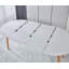 Table extensible, table de salle à manger, table de bureau, table basse, pieds en bois-797637268-797637265