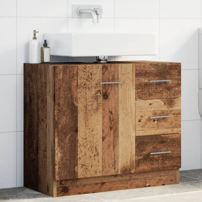 Elioth Freestanding Bathroom Cabinet, Old Wood