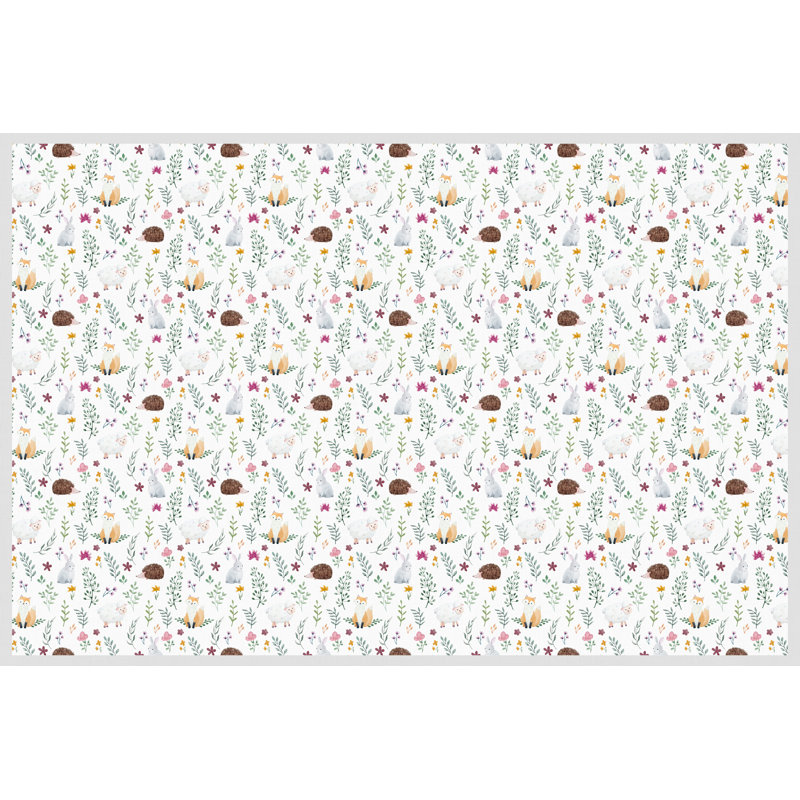 Roslind Vinyl Machine Printed Area Rug, Rectangle 100 x 150cm