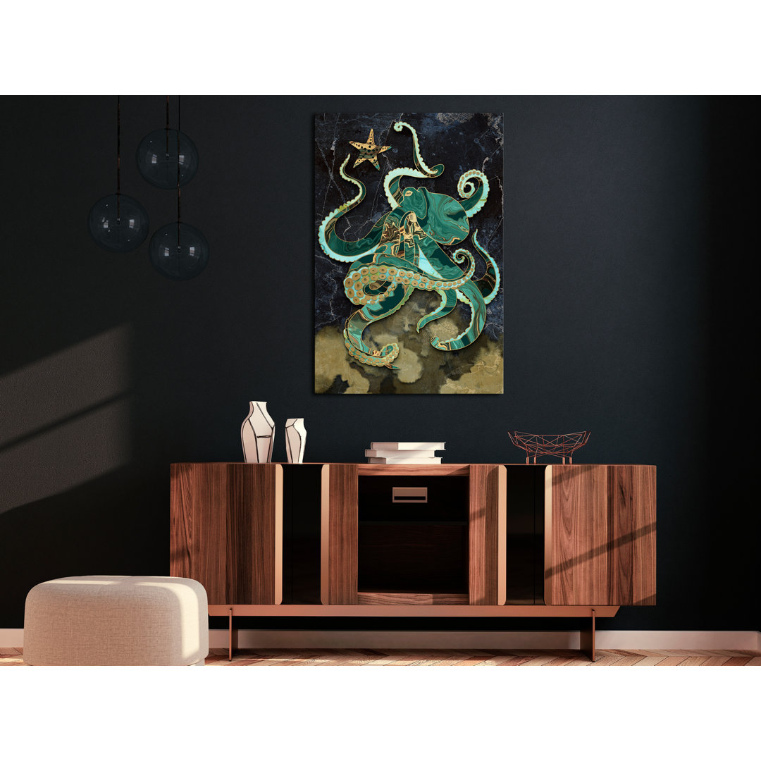 Leinwandbild Marble Octopus