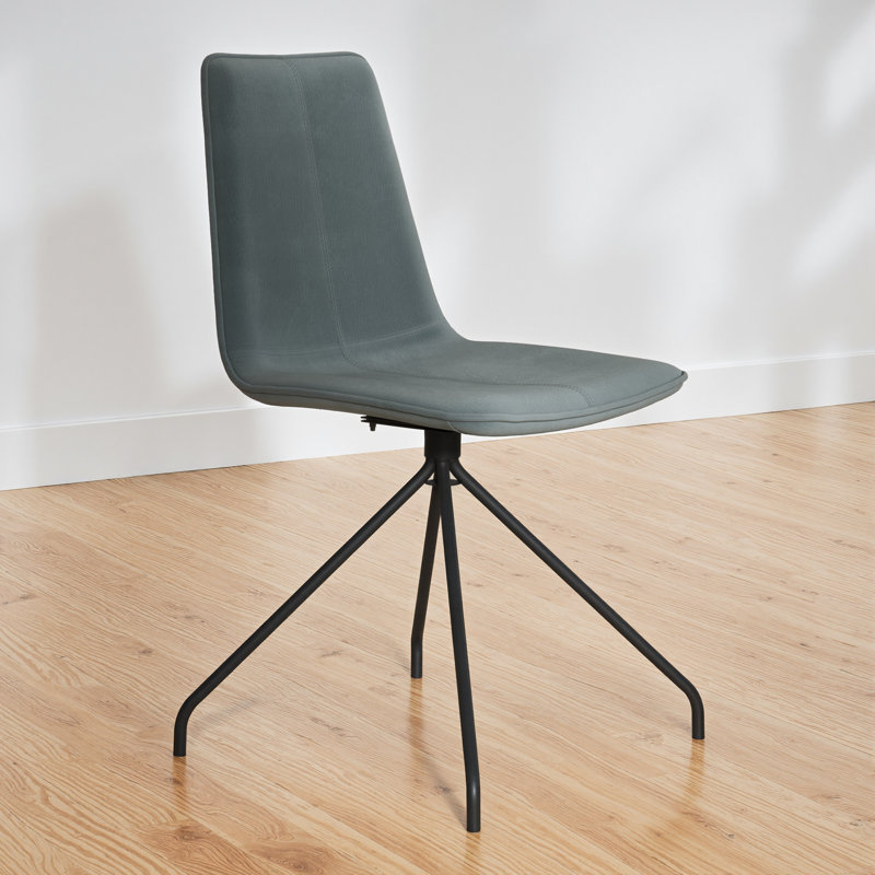 Velvet Upholstered Side Chair, Platinum