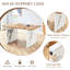 Table de salle à manger pour 4 personnes, table 55 po x 31,5 po, texture bois, chaises blanches, coussins antidérapants grain naturel avec éponge confortable en forme de losange de style moderne