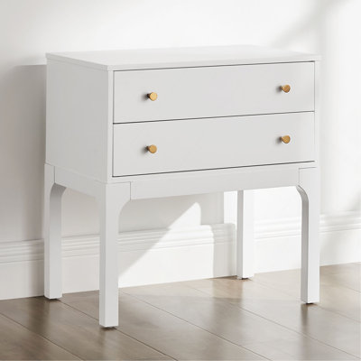 2-drawer Modern Nightstand