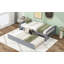 Lit plateforme simple avec lit gigogne simple