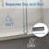66 To 72 In. W X 76 In. H Single Sliding Frameless Shower Door With 5/16 In. Tempered Clear Glass