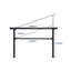 Ensemble de 2 rampes d'escalier extérieures réglables à 6 marches, barre de sécurité antidérapante en aluminium noir mat et fer, trousse d'installation complète pour 1 à 6 marches pour le porche, la terrasse et le jardin-130785551