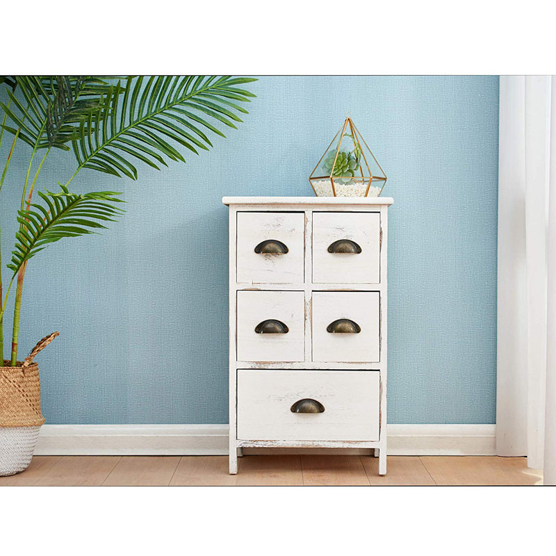 Golden Heights Solid Wood 40cm W 5 - Drawer Chest of Drawers