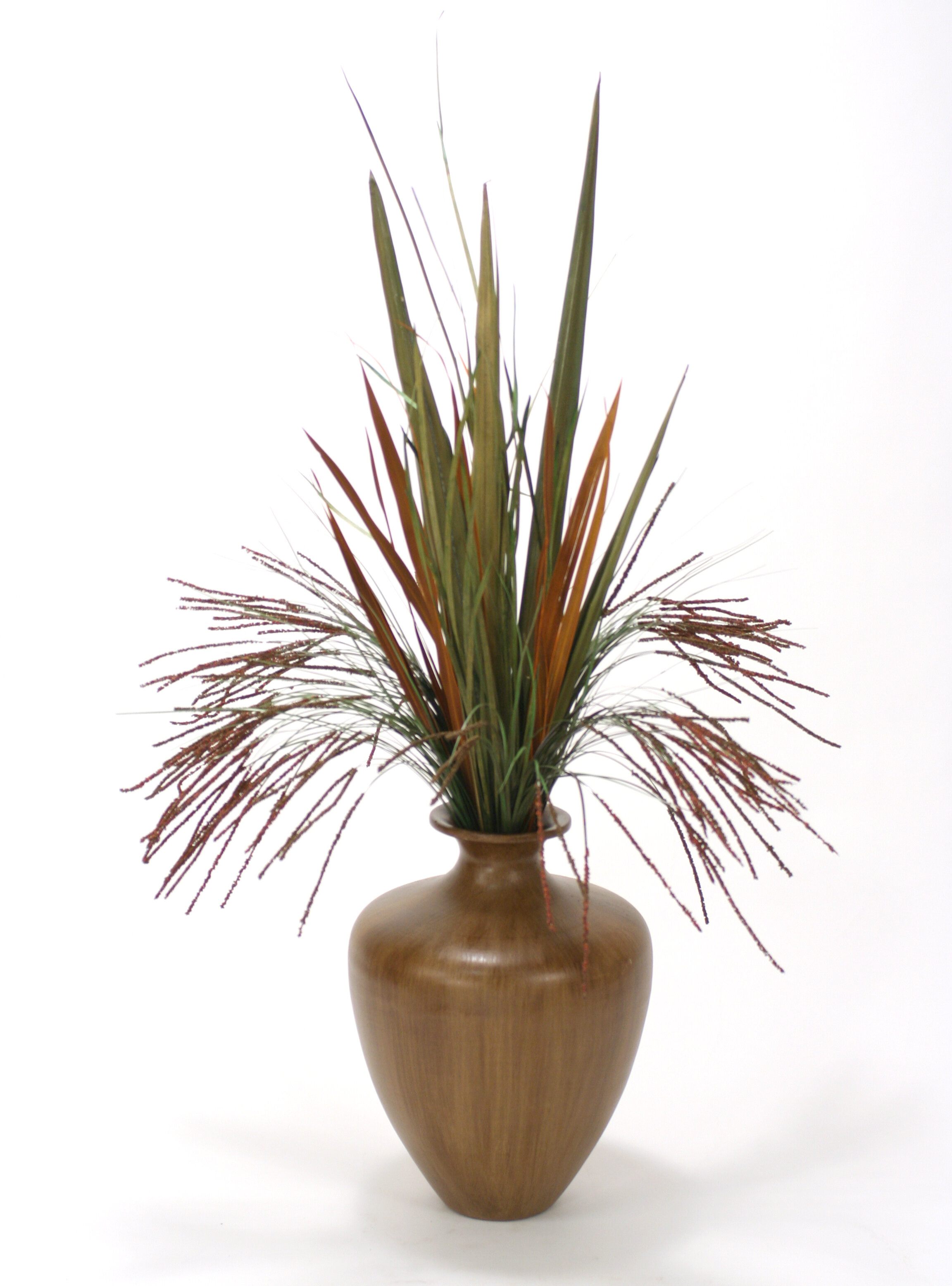 Primrue 47'' Faux Pampas Grass Grass in Decorative Vase