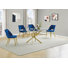 Arianda 4 - Person Glass Top Pedestal Dining Set