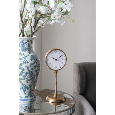 Horloge de table 6,5X5,9X15,2 "Vintage