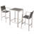 2 - Person Wicker Patio Dining Set with Square Table