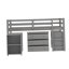 Lit mezzanine 3 tiroirs avec bureau intégré Fynnley par Harriet Bee-23819574