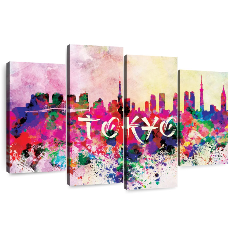 Sireci Festive Modern Tokyo, 48" H x 75" W