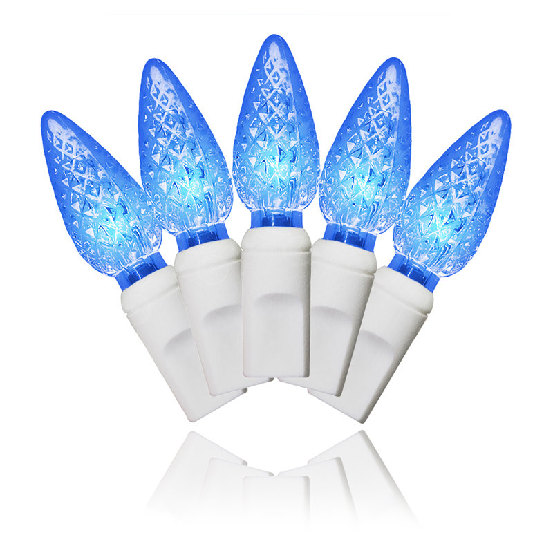 Fils d’espacement blanc 4 po, Bleu