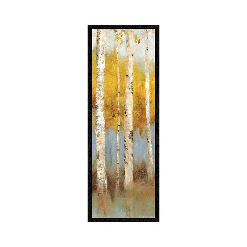 Promise I by Allison Pearce - Panoramic Painting on Canvas, 30.48 cm H x 91.44 cm W, Black Framed Canvas