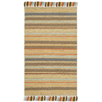 Montauk Hand Woven Cotton Striped Rug