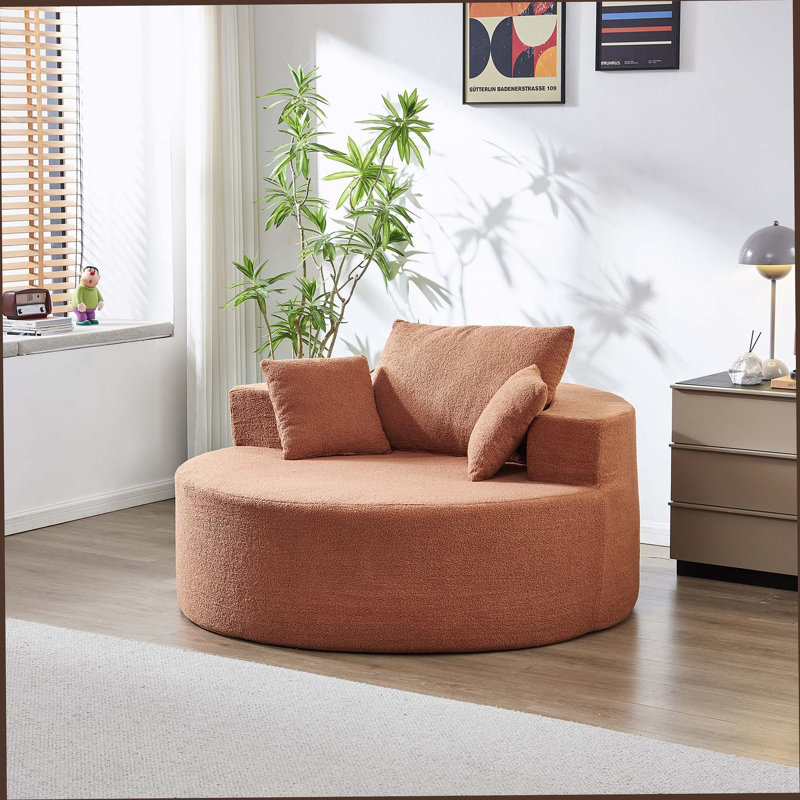 Fauteuil Teddy Plush, Orange