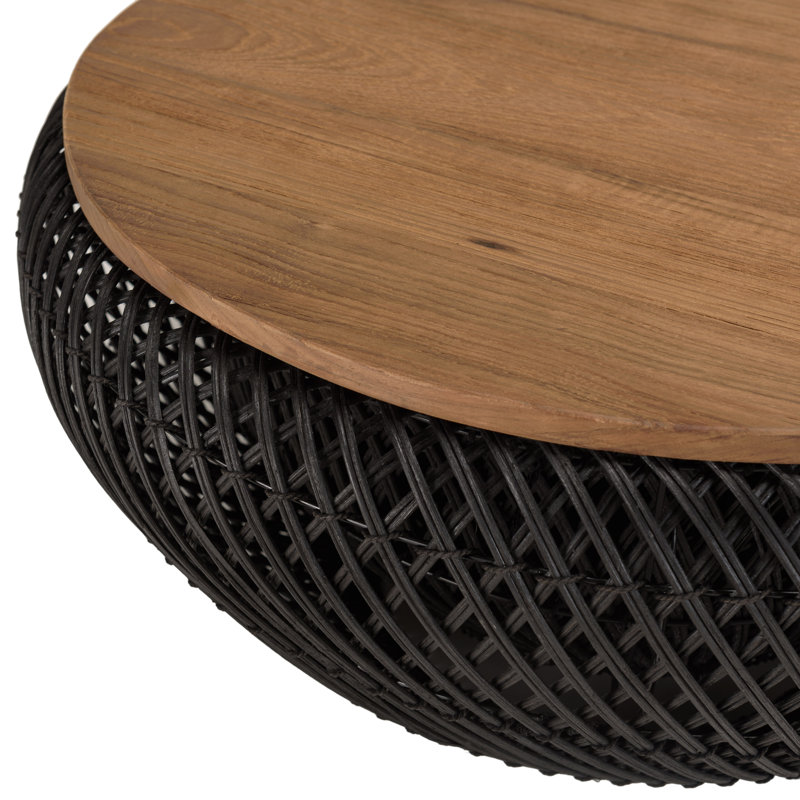 Aadhish Coffee Table, 32cm H x 66cm W x 66cm D, Black