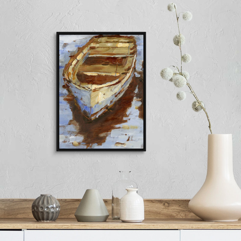 «Warm Light II» par Ethan Harper - reproduction d'art sur toile, H 18 po x l 14 po x P 1,75 po, Cadre flottant noir