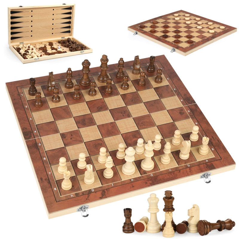 Bisiot 17.2'' L Manufactured Wood Game Set